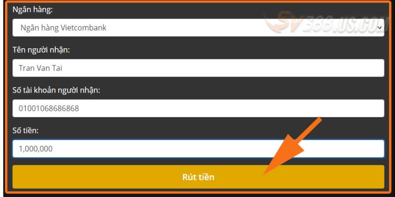 Rút Tiền SV388 | Nhận Tiền Siêu Tốc Chỉ Trong Vòng 90s Cách rút tiền SV388 về ngân hàng