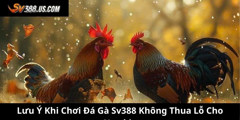 Tổng Hợp 3+ Lưu Ý Khi Chơi Đá Gà SV388 Không Thua Lỗ Lưu ý khi chơi đá gà SV388 không thua lỗ cho newbie