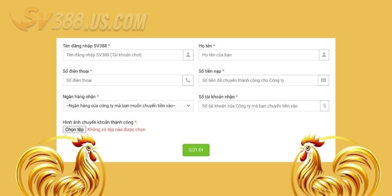 Nạp Tiền SV388 - Chia Sẻ Cách Gửi Vốn Siêu Nhanh Dưới 5 Phút Tất tần tật thao tác nạp