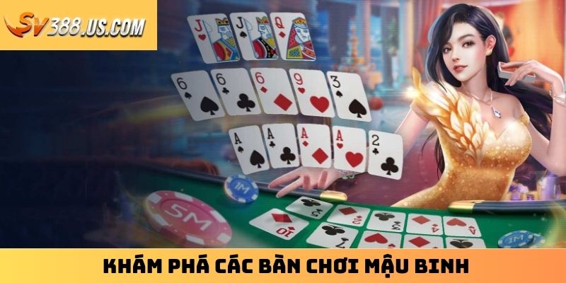 Đánh Bài SV388 – Sảnh Đỏ Đen Xanh Chín Không Nên Bỏ Lỡ Khám phá các bàn chơi Mậu binh