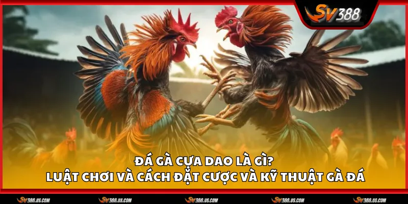 Đá gà cựa dao là gì? Luật chơi, cách đặt cược và kỹ thuật gà đá da ga cua dao 1 11zon