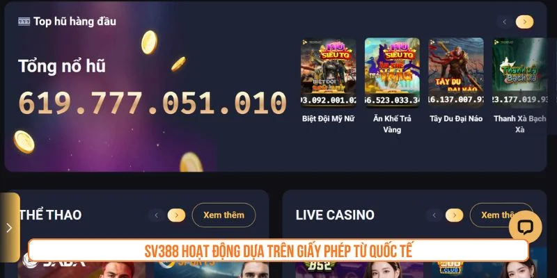 Sv388 ✔️ SV 388 - Trang Chủ Chính Thức SV388 Casino【2026】 Nền tảng được đảm bảo hoạt động bởi các tổ chức uy tín quốc tế