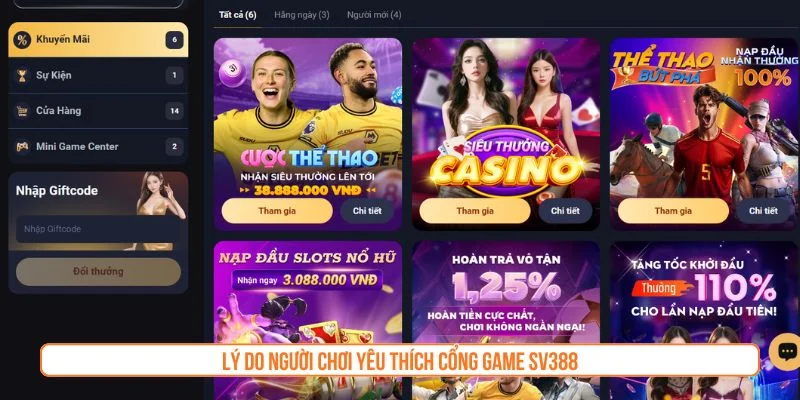 Sv388 ✔️ SV 388 - Trang Chủ Chính Thức SV388 Casino【2026】 SV388 cung cấp nhiều chương trình khuyến mãi hấp dẫn cho hội viên
